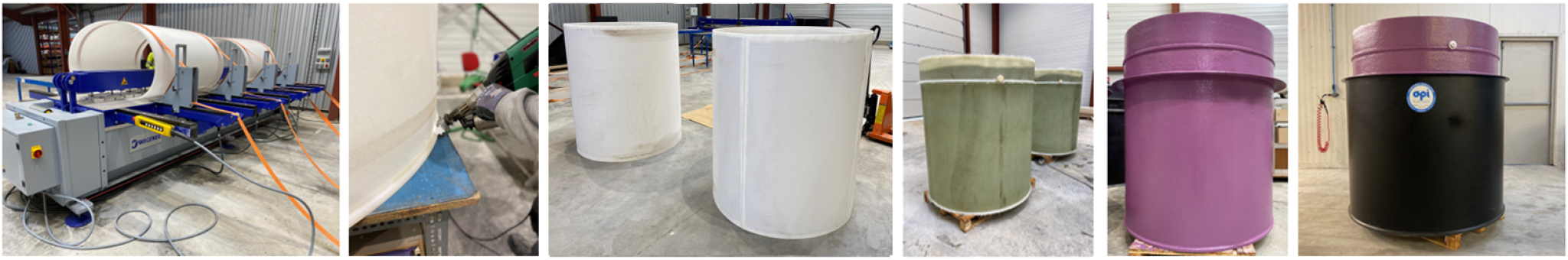 Suivi de fabrication d’une cuve cylindrique PVDF frettée double peau