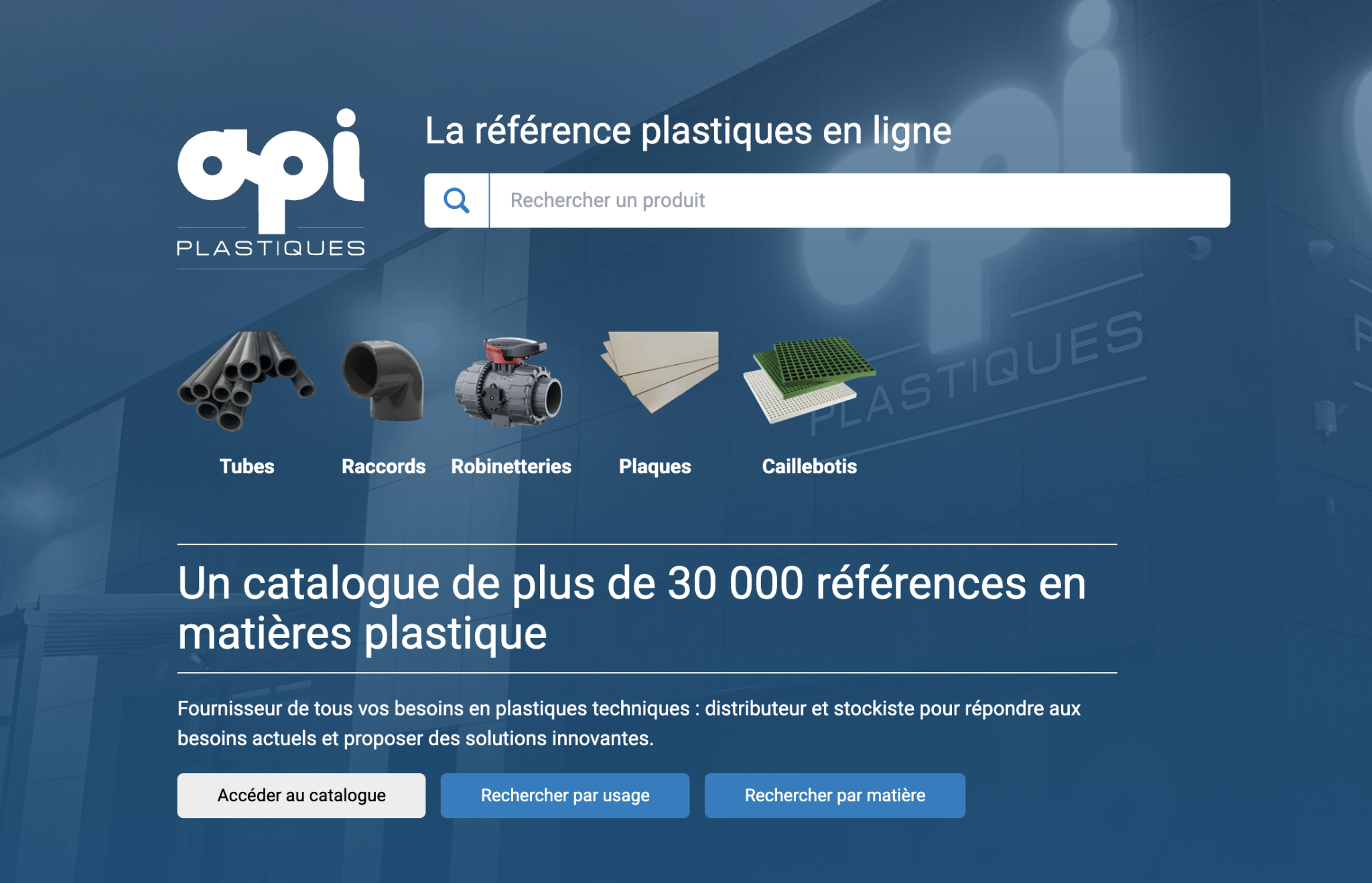 Boutique en ligne API Plastiques