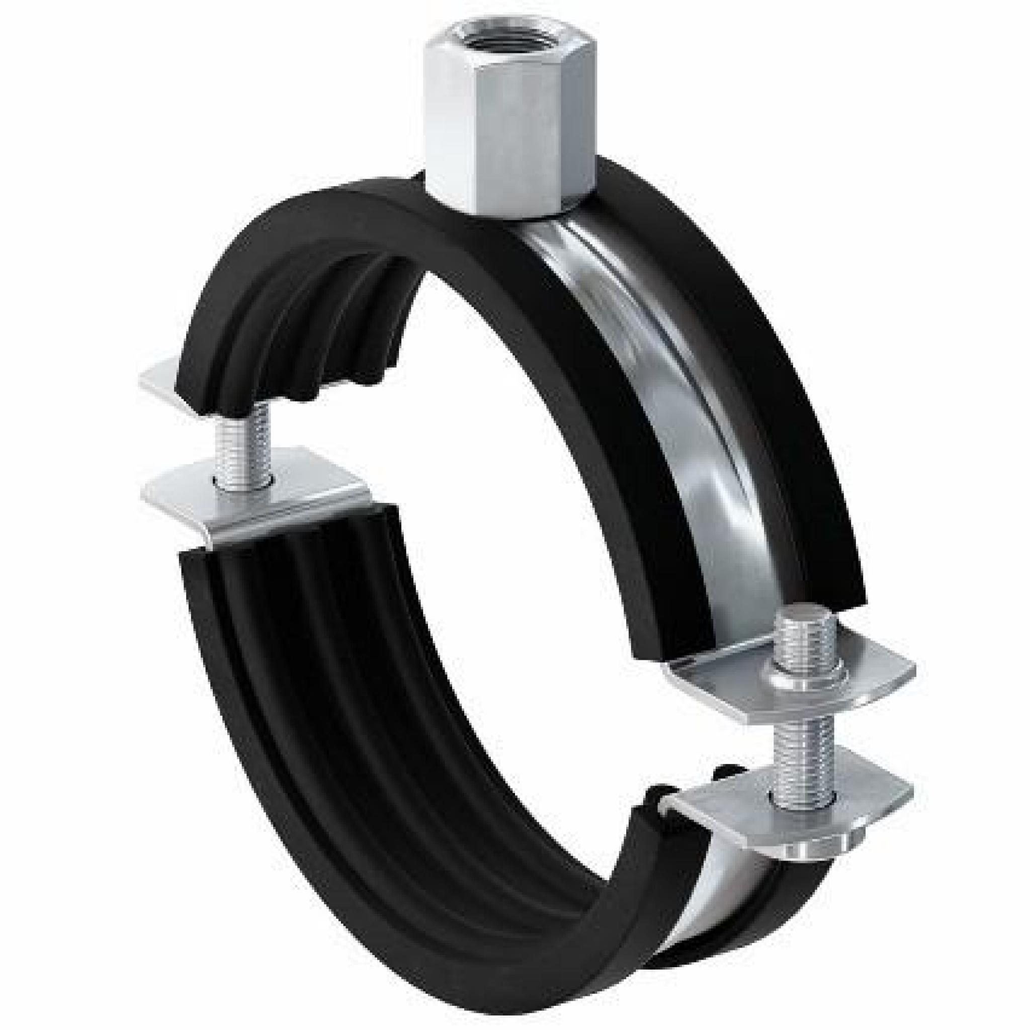 Collier métallique avec insert élastomère