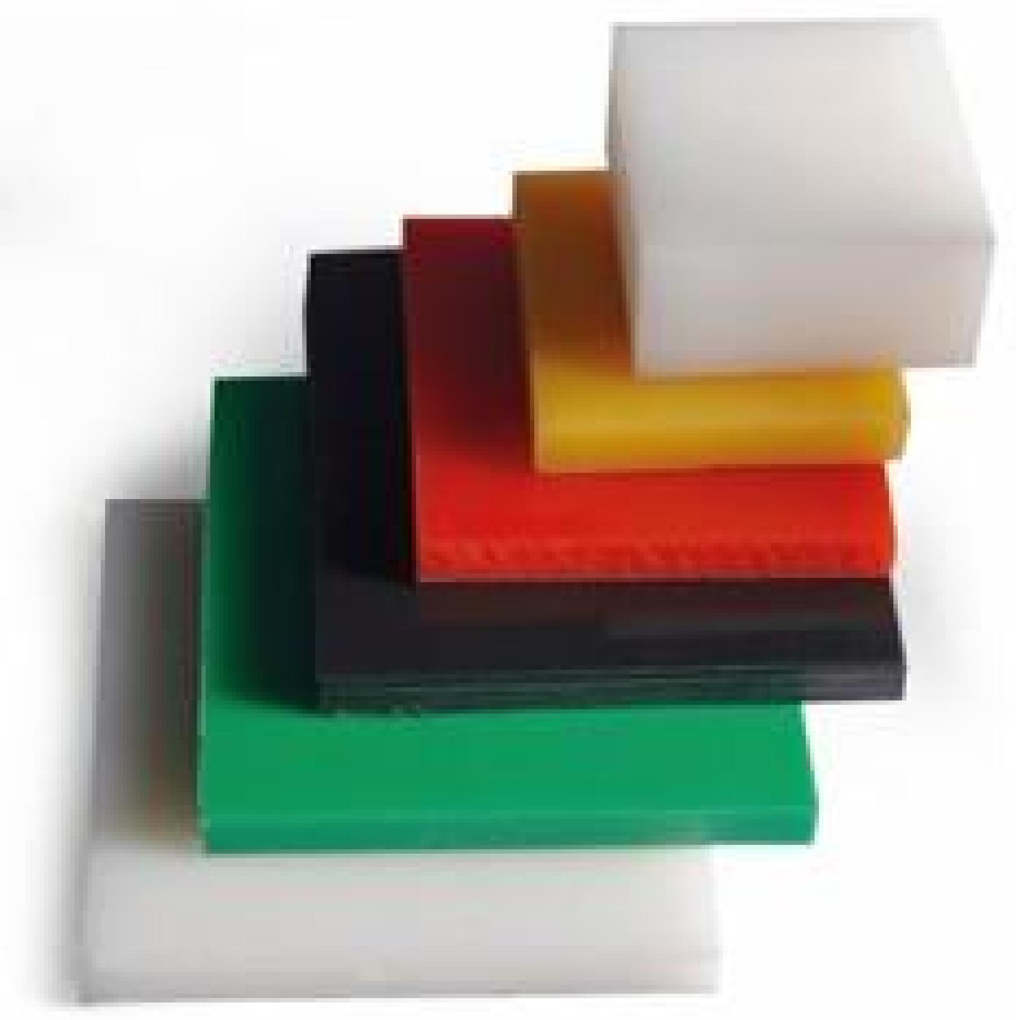 Assortiment de plaques plastiques colorées